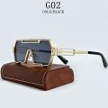 Heavy Metal Steampunk Sunglasses For Men Square Vintage Punk Fashion Glasses Retro Gafas De Sol Hombre Lunette De Soleil Homme.