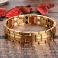 Men's Copper Magnetic Bracelet for Arthritis Pain Relief Elegant 99.99% Solid Copper Bracelets with Double-Row Strong Magnets 087.