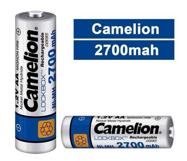 Camelion%20Rechargeable%20AA%20Battery%20Ni-MH%202700%20mAh%20Ni-MH%201.2v%20Pack%20of%202pcs%20-%20Image%203