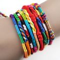 100Pcs /Set New Rainbow Color Mix Braid Friendship Bracelets for Women Jewelry Gift DIY Handmade Rope Bangles Random Color. 
