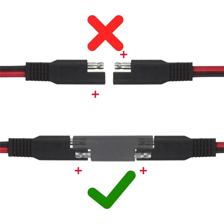 SAE%20Connector%20SAE%20to%20SAE%20Polarity%20Reverse%20for%20Solar%20Panel%20Battery%20Charger%205Piece%20-%20Image%203