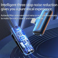 Wireless Lavalier Microphone Mini Portable Noise Reduction Audio Video Recording Digital For iPhone Android With Charging Box. 