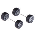 1/64 Wheels For Hotwheels with Rubber Tire Model Model Car Modified Parts Toys.