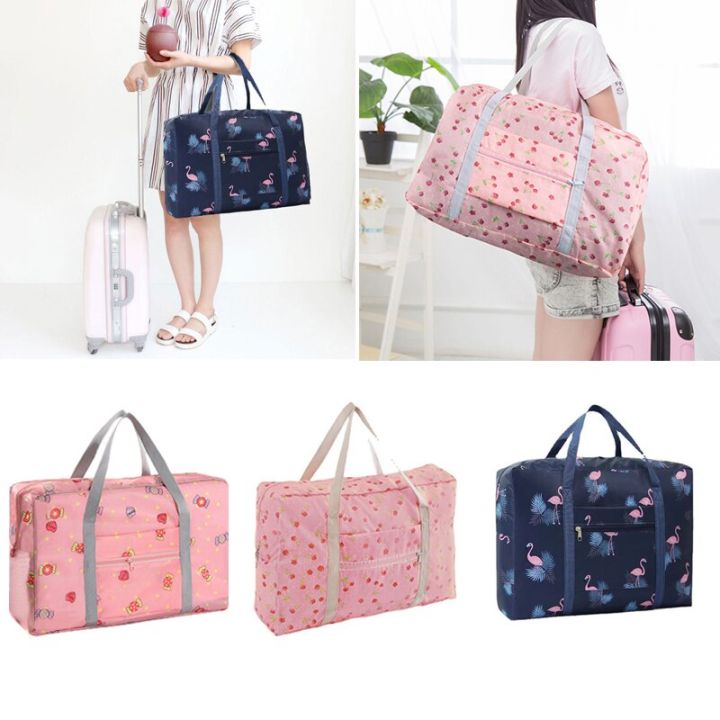 Portable%20Folding%20Travel%20Bag%20Storage%20Bag%20Handbag%20Large%20Duffle%20Clothing%20Storage%20Pouch%20Printing%20Large-sized%20Carry-on%20Organizer%20Bag%20-%20Image%203