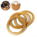 Bag Handle Bag Accessory Wooden Root Handle Wooden Circle Handle Environmental Round Handcrafted Wooden Handle.