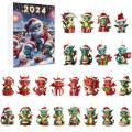 Acrylic Christmas Calendar Creative 26**3cm Blind Box Countdown Calendar for Holiday Season Christmas Celebration Gift For. 
