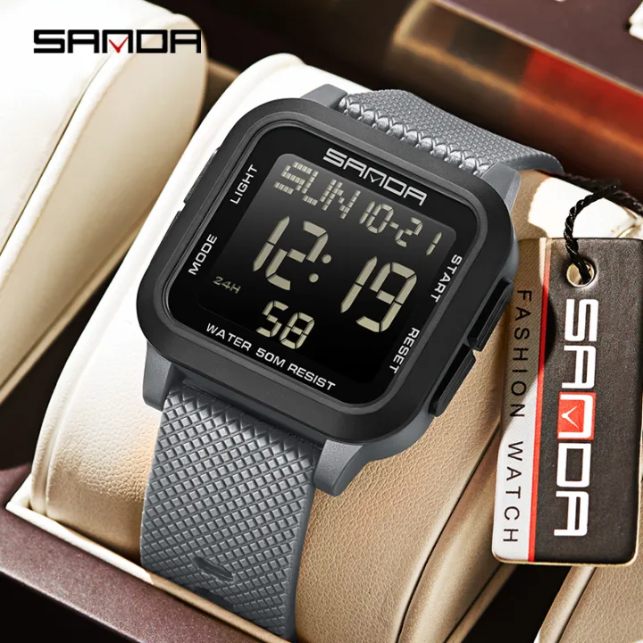 Sanda%20Square%20Solid%20Color%20Watch%20Retro%20Trendy%20Night%20Light%20Waterproof%20Electronic%20Men's%20Watch%20SD2194-6%20-%20Image%203