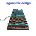 ZUOYA Gaming Mechanical Keyboard Game Anti-ghosting RGB Mix Backlit Blue Switch 87key teclado mecanico For Game Laptop PC. 