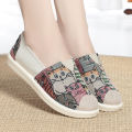 Spring New Beijing Traditional Cloth Shoes Women's Korean Style Slip-on Lazy Shoes Flat Canvas Shoes Women's All-Match Casual Shoes. 