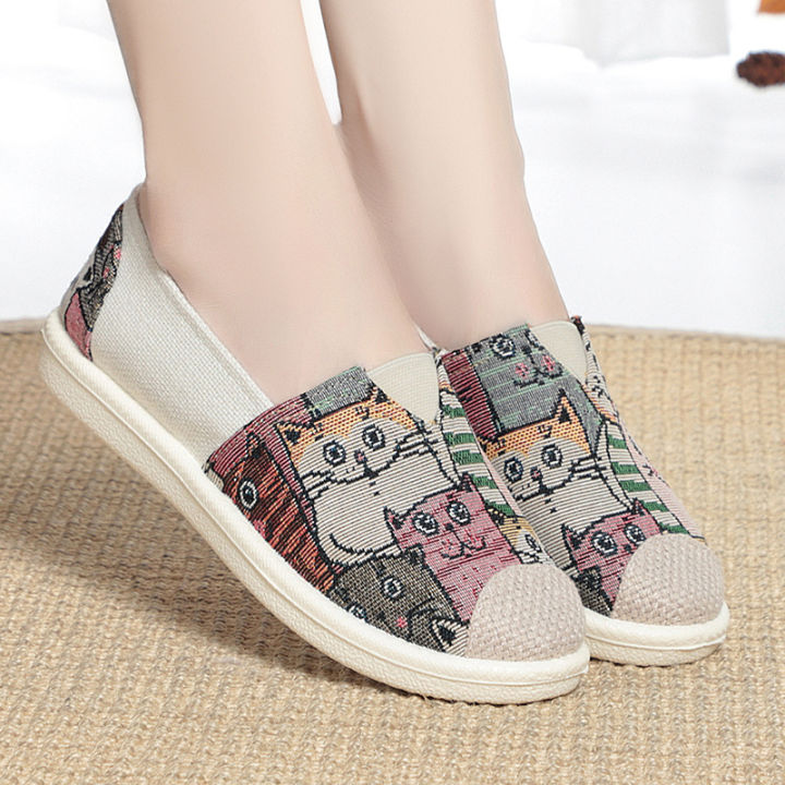 Spring%20New%20Beijing%20Traditional%20Cloth%20Shoes%20Women's%20Korean%20Style%20Slip-on%20Lazy%20Shoes%20Flat%20Canvas%20Shoes%20Women's%20All-Match%20Casual%20Shoes%20-%20Image%204