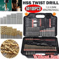 100/50pcs Titanium Coated HSS High Speed Steel Drill Bit Set Tool Fullhouse. 