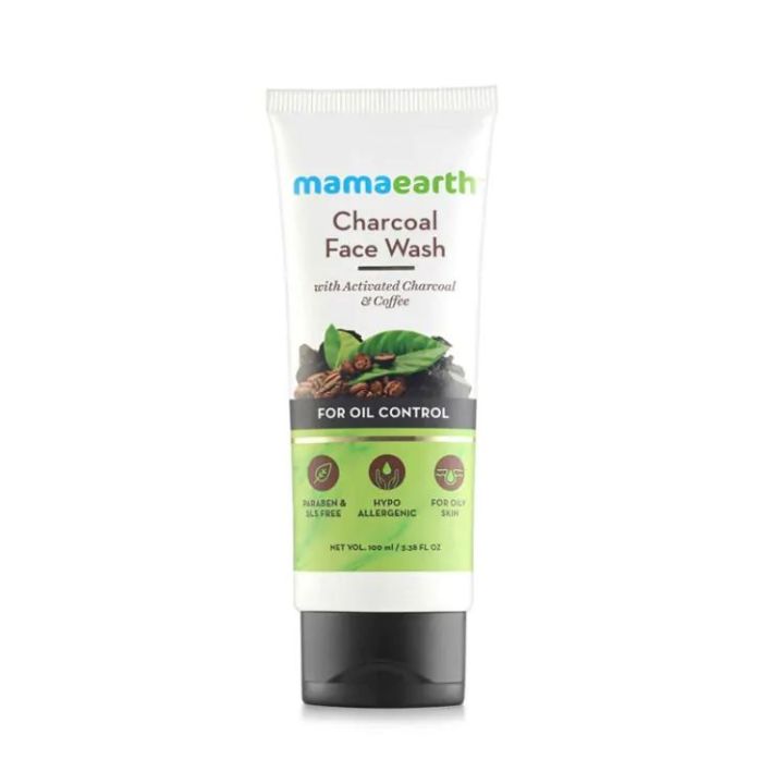 Mamaearth Charcoal Face Wash with Activated Charcoal & Coffee for Oil Control