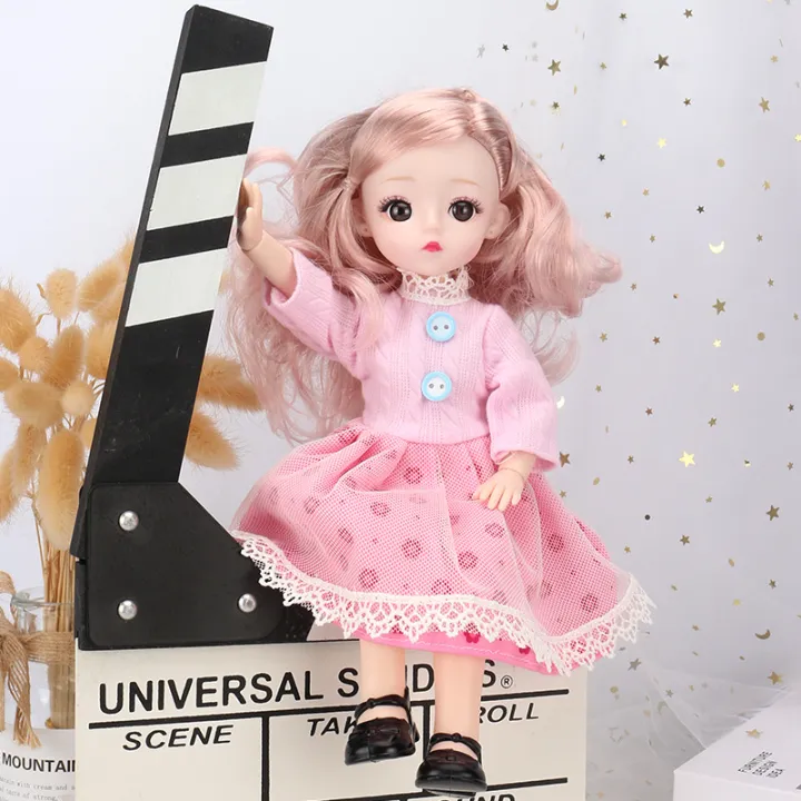 Doll%20Lele%20Barbie%206%20Points%20BJD%20Dress%20Up%20Princess%20Skirt%20Girl%20Toy%203D%20Real%20Eye%20Set%20Gift%20Box%20-%20Image%208