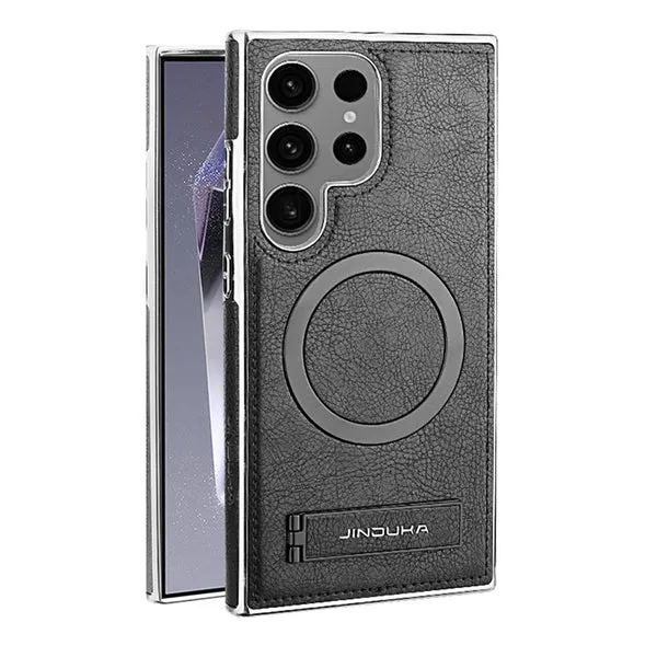 Jinduka%20Leather%20case%20with%20luxury%20magnetic%20support%20Case%20for%20Samsung%20Galaxy%20S22%20Ultra,%20S23%20Ultra,%20S24%20Ultra%20with%20Stand,%20retro%20luxury%20galvanized%20edges,%20military%20level%20fall%20protection,%20thin%20back%20cover%20-%20Image%203
