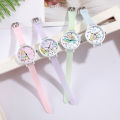 GIRLS CASUAL FASHIONABLE CARTOON LUMINOUS WRITST WATCH LUXURY DIAL.