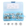 80pcs Tee Nuts Kits Zinc-plated Carbon Steel T Nut Four-Pronged M3/4/5/6 NEW. 