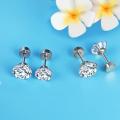 Stainless Steel Stone Earrings For Men.