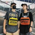 Men Molle Shoulder Vest Bags Adjustable Oxford Daily Messenger Bag Safe Multifunctional Portable Lightweight for Hiking Travel. 