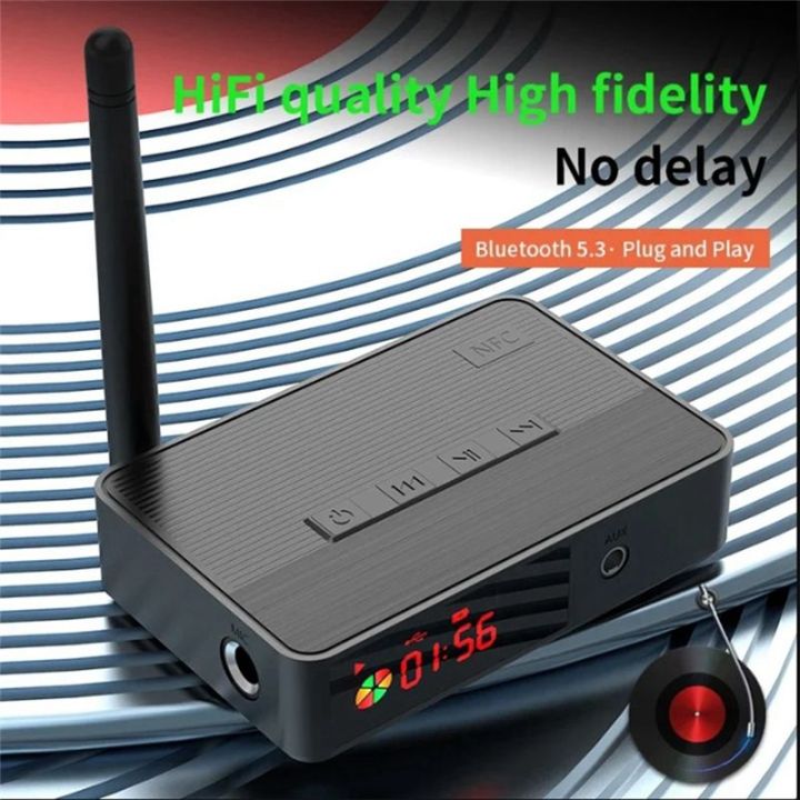 NFC%20Bluetooth%205.3%20Transmitter%20Receiver%203.5mm%20AUX%20Optical%206.5mm%20Microphone/U%20Disk/TF%20Card%20HIFI%20Wireless%20Audio%20Adapter%20Easy%20to%20Use%20-%20Image%205