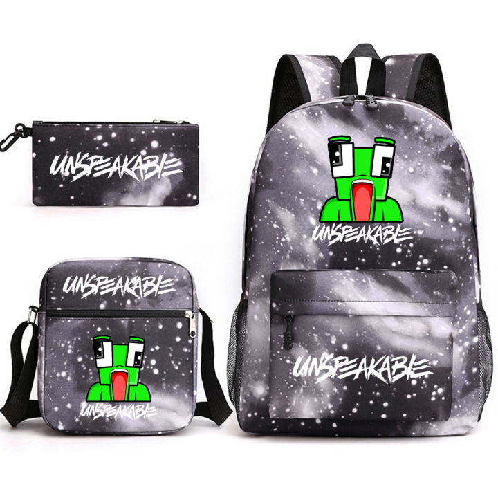 UNSPEAKABLE%20Schoolbag%20Fashion%20European%20and%20American%20Style%20Men's%20and%20Women's%20Student%20Backpack%20Casual%20Messenger%20Bag%20Cartoon%20Cute%20Backpack%20-%20Image%204