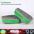 2pcs/Set New Gas Mask Cartridge Box For 6200/7502/6800 Mask Chemical Respirator Painting Spraying Safety Replaceable Filtering. 