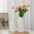 Nordic minimalist plain fired ceramic vase living room dried flowers flower arrangement abstract creative home decoration ornaments.