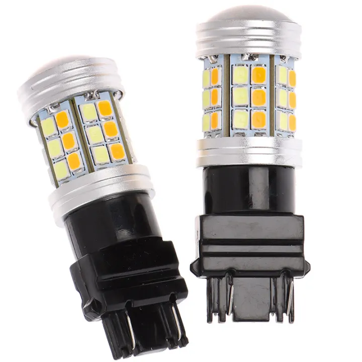 2Pcs%203157%20LED%20Amber%20White%20Rear%20Turn%20Signal%20Parking%20High%20Power%20Light%20Bulbs%20-%20Image%203