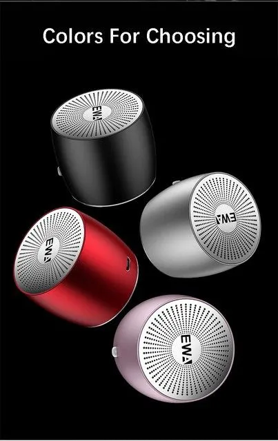 EWA A103 Portable Mini Bluetooth Speaker Super Bass Sound Quality Metal ...