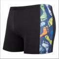 Anti-Embarrassment Men's Swimming Trunks plus-Sized plus Size Boxer Swim Trunks Set Fashion Printed Men's Hot Spring Bathing Suit.