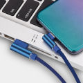 ECILY 25cm USB to Type C Short Charging Cable Elbow 90 Degree USB C Micro USB Cable 2.4A Fast Charging Cord. 