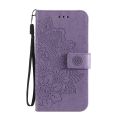 (New)For OPPO Reno3 Pro 5G / Find X2 Neo 7-petal Flowers Embossing Pattern Horizontal Flip PU Leather Case with Holder & Card Slots & Wallet & Photo Frame. 