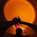 Mini USB Sunset Lamp Led Projector Night Light Rainbow Atmosphere Wall Decor. 