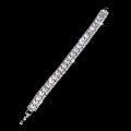 BLIJERY Luxury Crystal Bracelets For Women Silver Plated Rhinestone Charm Bracelets & Bangles Femme Bridal Wedding Jewelry Gifts.