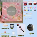 Acrylic MirrorDIYQuartz Sand Acrylic Texture Painting Special-Shaped Cloud Makeup Mirror Stereo Oil Painting Material Package. 