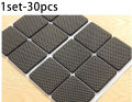 30Pcs/Set Non-slip Self Adhesive Furniture Rubber Table Chair Feet Pads Round Square Sofa Chair Leg Sticky Pad Floor Protectors Mat.