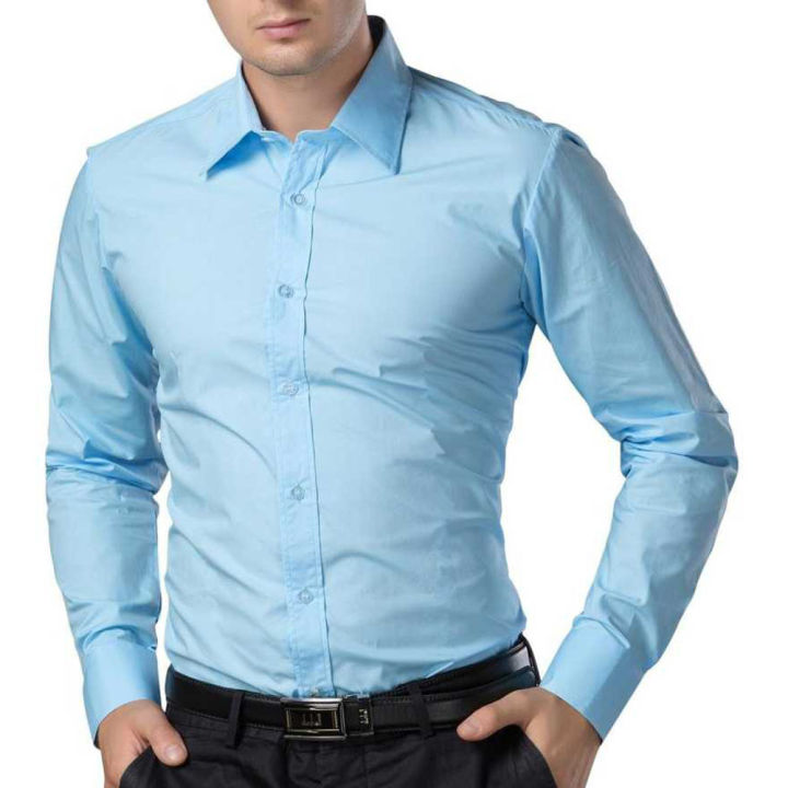 Sky%20Blue%20Long%20Sleeve%20Formal%20Shirt%20for%20Men%20-%20Image%202