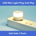 New USB Mini Light Plug And Play Usb Gadgets Hub 2Ports Gift ,Small Book Lamps. 