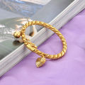 【Beiver Jewelry Store  】Baby Girl Boy Bangles Bracelet Gold Color Pendant Children Jewelry Bangles born Baby Cute Bracelets. 