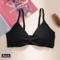 Korean Style candy color Bra Cotton Straps Bra camisole Wrapped Chest Gathered Breathable. 