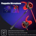 G20 Gaming In-ear Headphones Wired Noise-cancelling Mobile Game Computer Headset with Microphone PUBG Earphones Accessories.