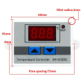 Digital Temperature Controller Sensor XH-W3001 AC 220V Digital thermostat for refrigerator cooling Temperature Controller Sensor W3001 Switch heater for incubator. 