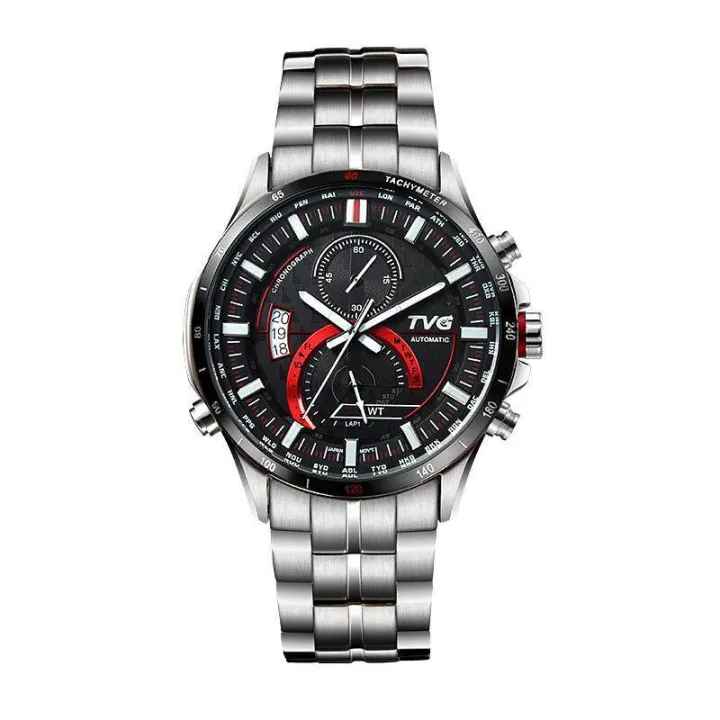 TVG outdoor sports watch men's business casual fashion fashion quartz watch waterproof luminous