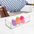 Clear Organizer Desk Makeup Holder Storage Organizer Box Storage Bins for Crafts Dresser.