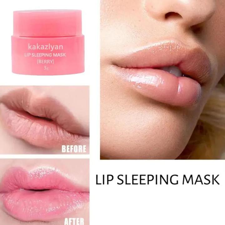 3g%20Korean%20Lip%20Sleeping%20Mask%20Night%20Sleep%20Care%20Moisturizing%20Lip%20Gloss%20Bleach%20Cream%20Nourishing%20Lip%20Care%20Lip%20Balm%20-%20Image%203