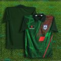 B-d Short Sleeve Collar Football Jersey for Man - Half Sleeve Polo - Bangladesh Fan Jersey 2026/27.