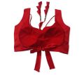 Red Color Sleeveless Blouse For Women. 