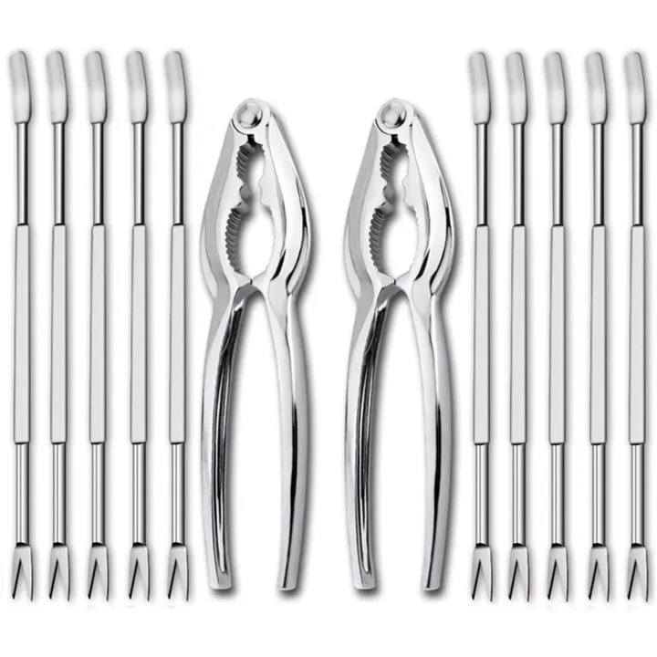 Sea%20Tool%20Kit,Stainless%20Steel%20Crab%20Leg%20Cracker%20and%20Forks%20Nut%20Cracker%20Shellfish%20Sheller%2012Pcs%20-%20Image%202