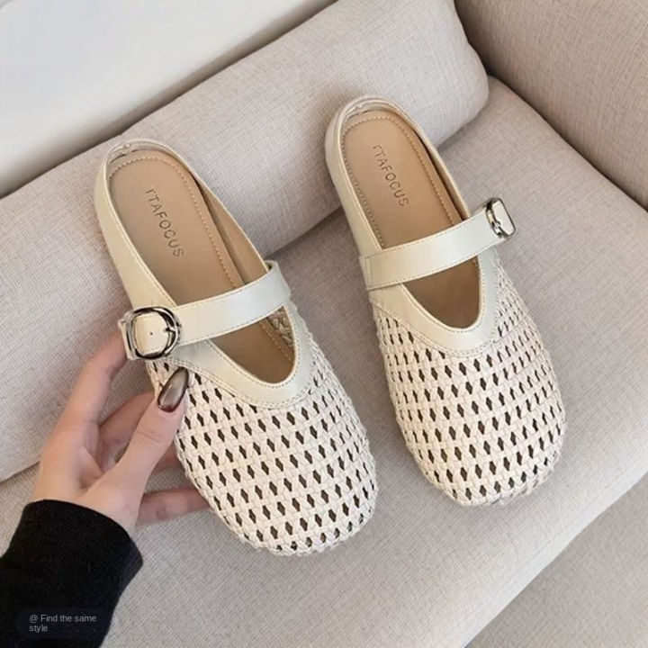 Women's%20Summer%20Slip-On%20Sandals%20Red%20All-Match%20Flat%20Shoes%20Women%20New%20Fashion%20Fur%20for%20Slippers%20-%20Image%204