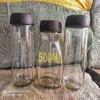 3 Pis Glass Built Coffee Jar 500ml(কফির কাচের জার)