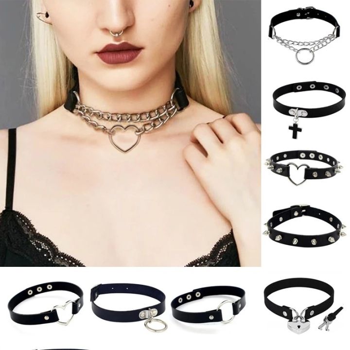 %E3%80%903C%20VictoryEagle%E3%80%91Punk%20Collar%20Choker%20Black%20PU%20Leather%20Heart%20Cross%20Spike%20Necklace%20Cosplay%20Body%20Accessories%20Trend%20Jewelry%20-%20Image%205